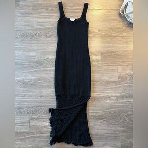 House of Harlow 1960 Black Textured Maxi Dress